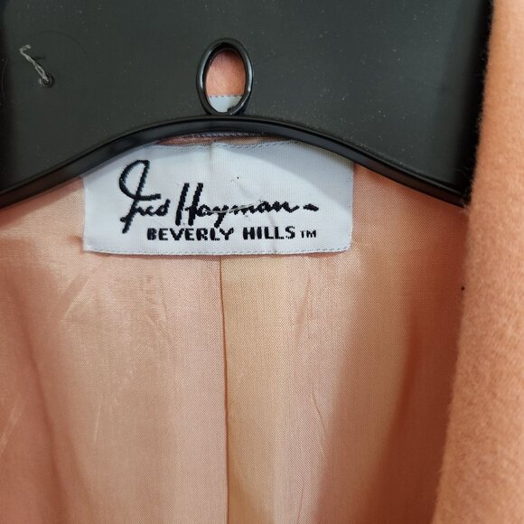 Fred Hayman Beverly Hills Womens Vintage Wool & Cashmere Double-Breasted Blazer - Picture 4 of 6